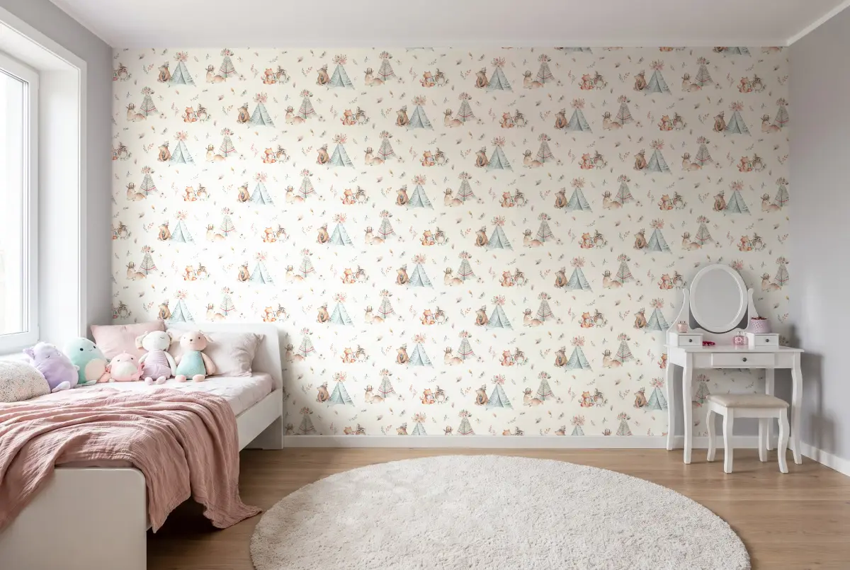 Шпалери Rasch Kids World 2 301410 в інтер'єрі