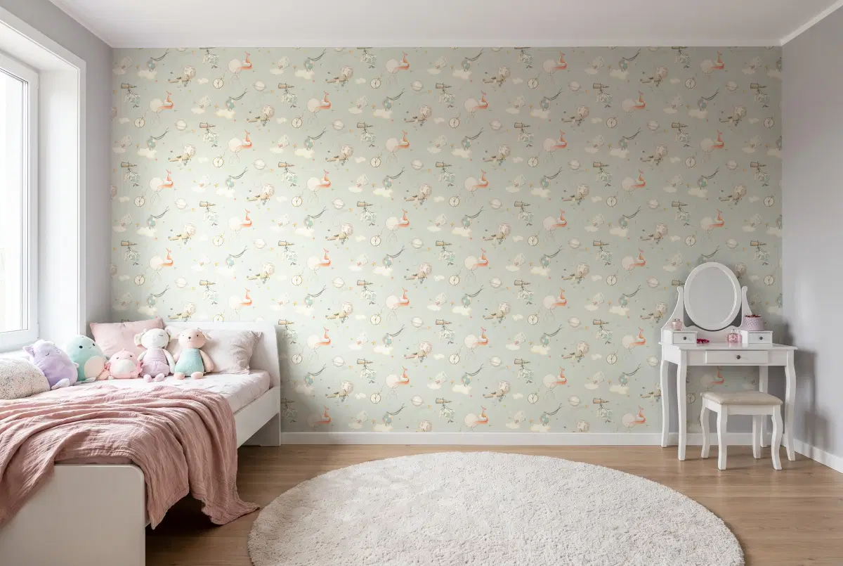 Шпалери Rasch Kids World 2 302226 в інтер'єрі