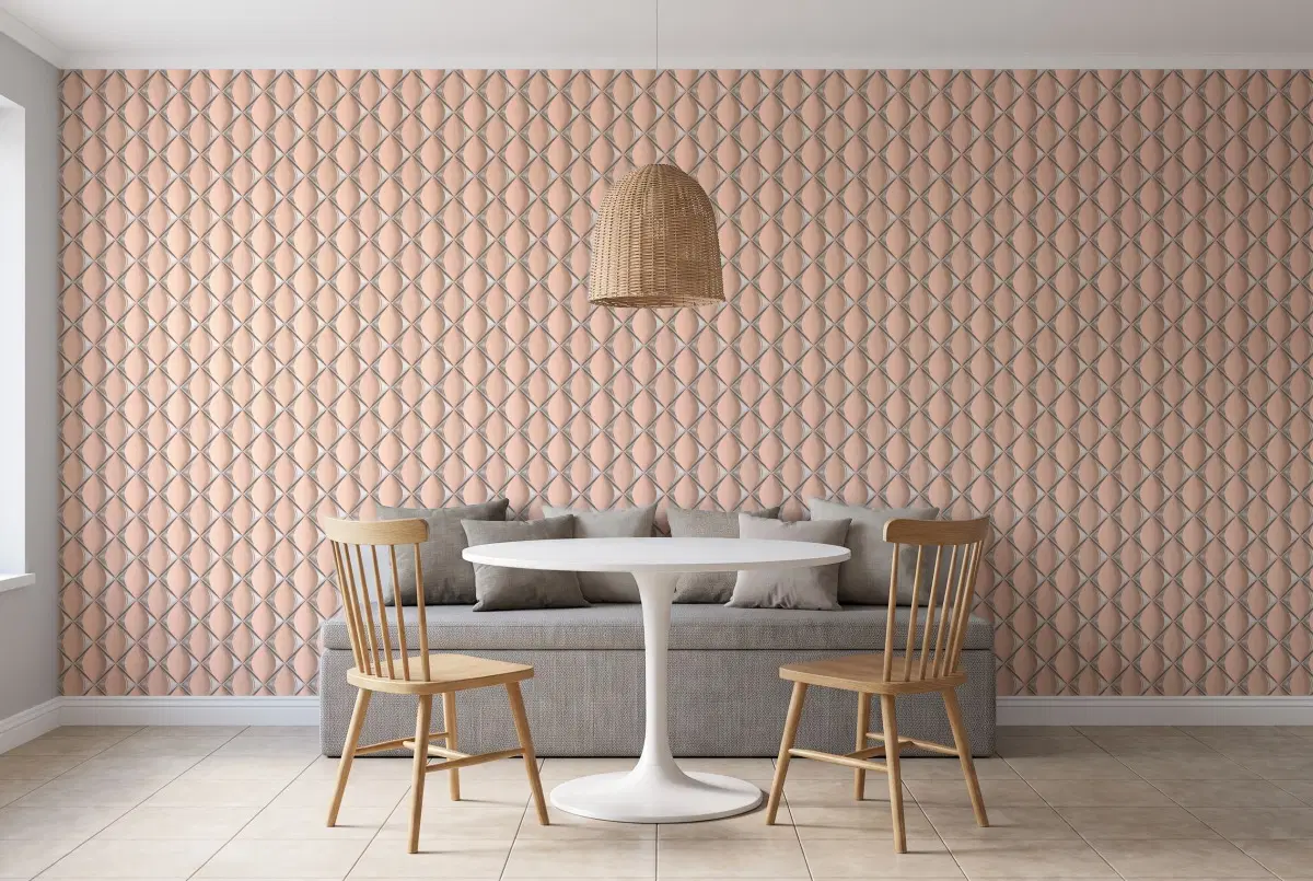 Шпалери A.S. Création My Home 3D сірий пудра 38691-4 в інтер'єрі