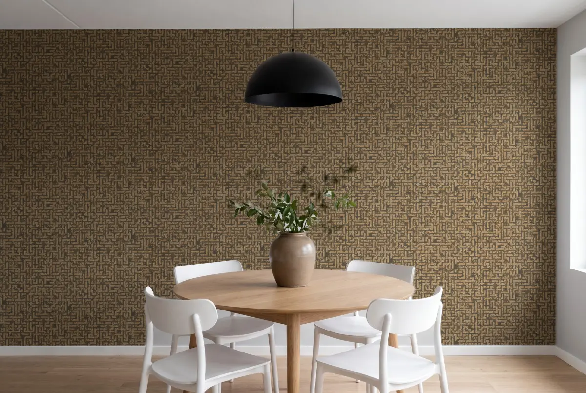 Шпалери A.S. Création My Home feeling коричневий 38695-5 в інтер'єрі