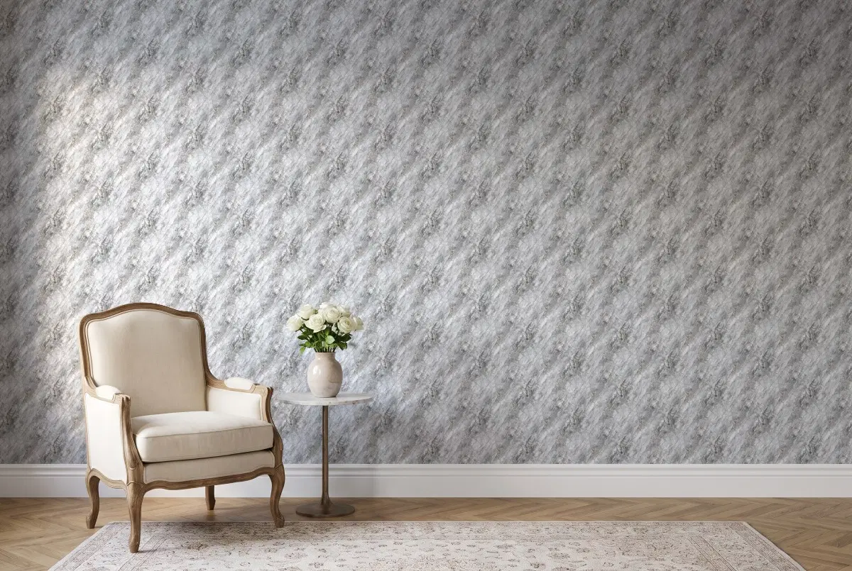 Шпалери A.S. Création Attico мармур темно-сірий 39221-4 в інтер'єрі