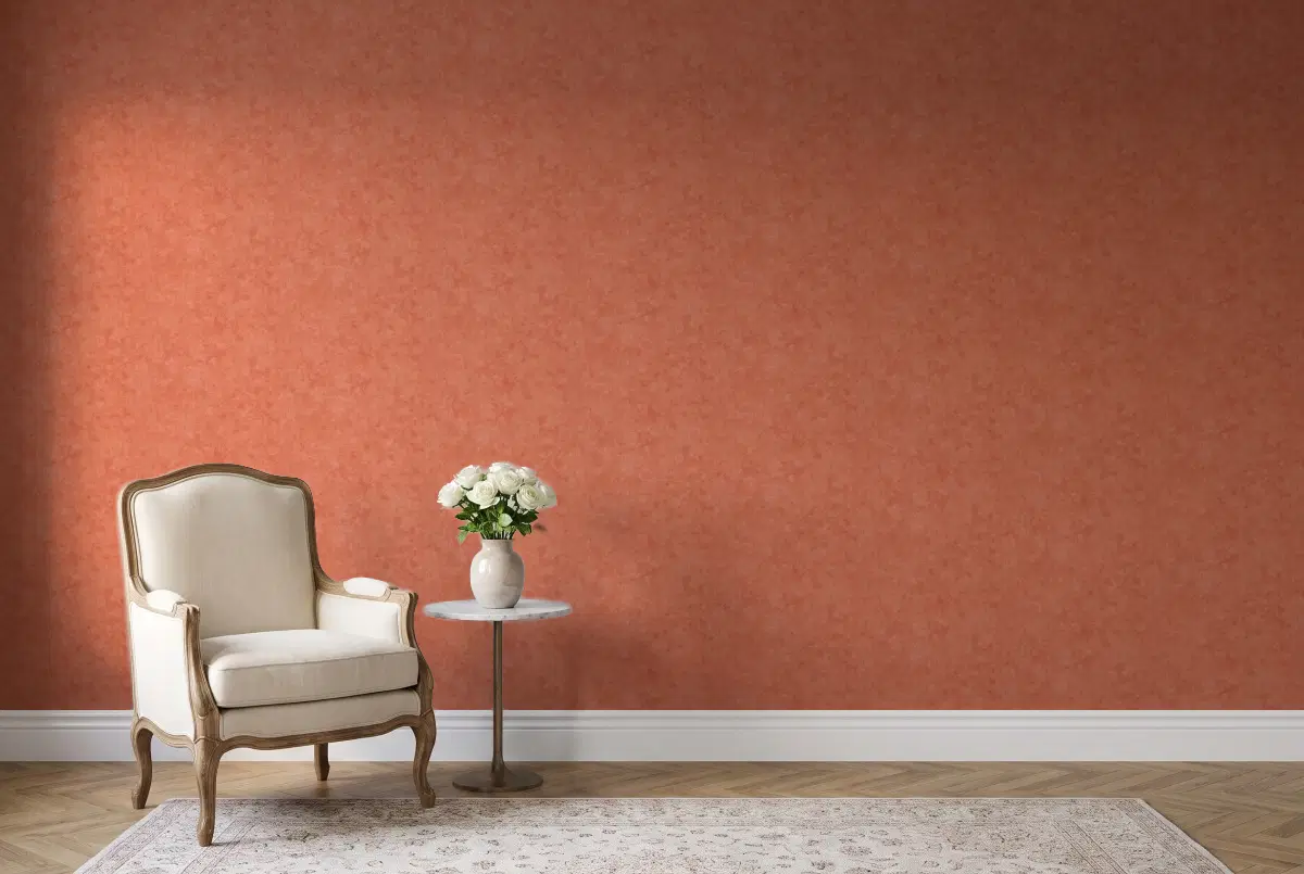Шпалери Texdecor Beton терракот BET101483000 в інтер'єрі