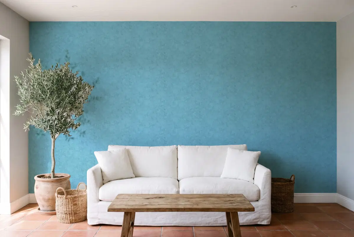 Шпалери Texdecor Beton циан BET101486123 в інтер'єрі