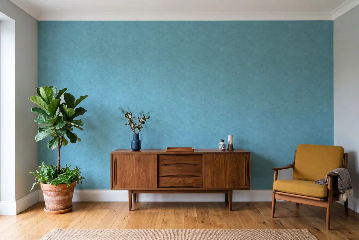 Шпалери Texdecor Beton циан BET101486123 в інтер'єрі