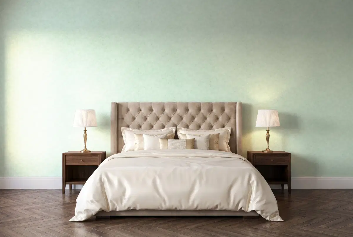 Шпалери Texdecor Beton мята BET101487400 в інтер'єрі