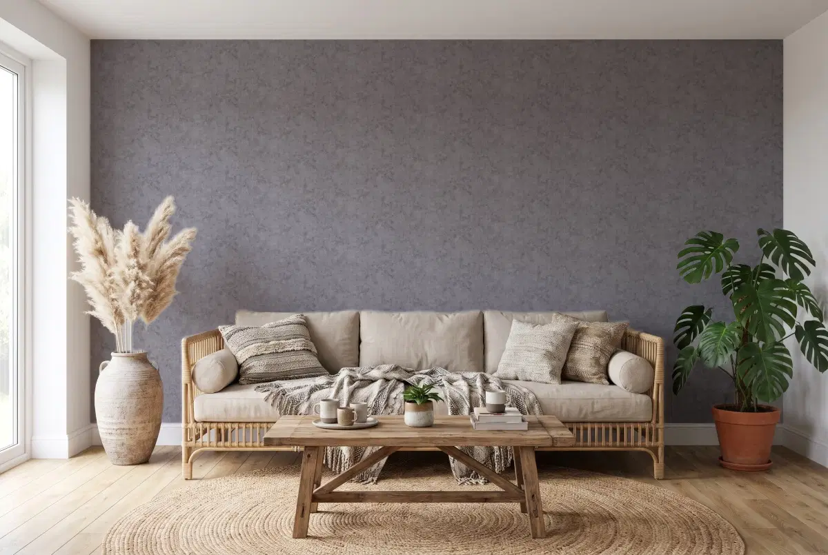 Шпалери Texdecor Beton мокрый асфальт BET101489779 в інтер'єрі