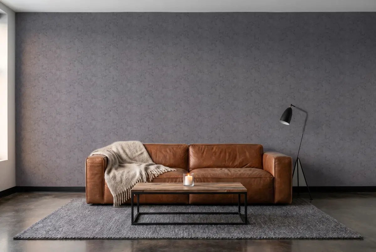Шпалери Texdecor Beton мокрый асфальт BET101489779 в інтер'єрі
