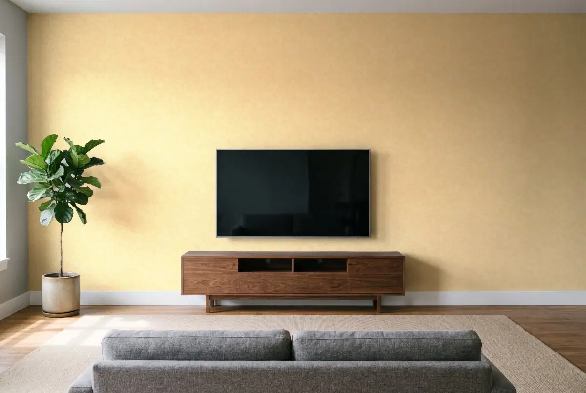 Шпалери Texdecor Beton2 бетон жовтий BTO101481515 в інтер'єрі
