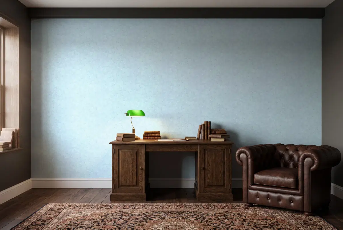 Шпалери Texdecor Beton2 бетон синьо-блакитний BTO101486156 в інтер'єрі