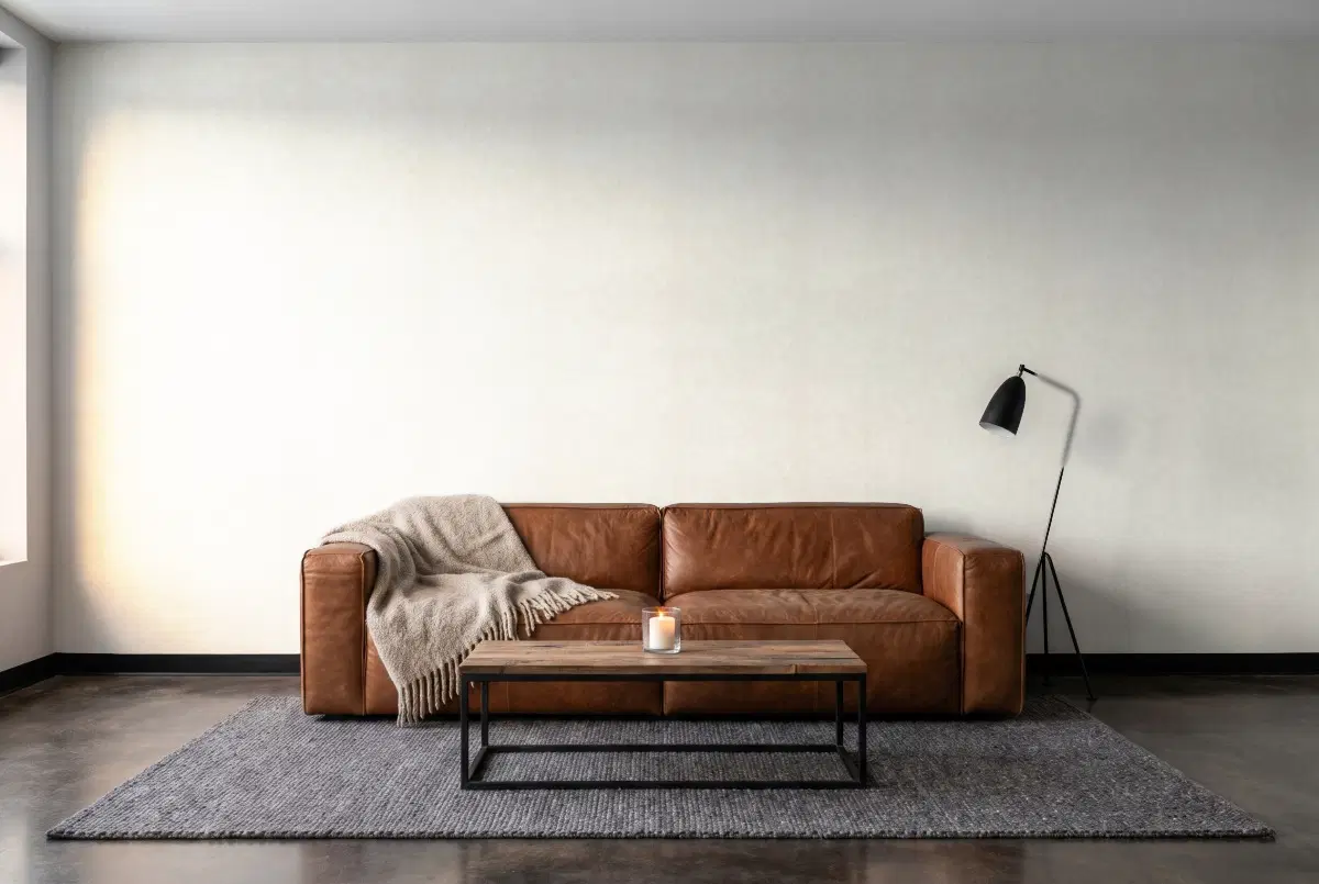 Шпалери Texdecor Beton2 бетон бежевий перламутр BTO101491019 в інтер'єрі