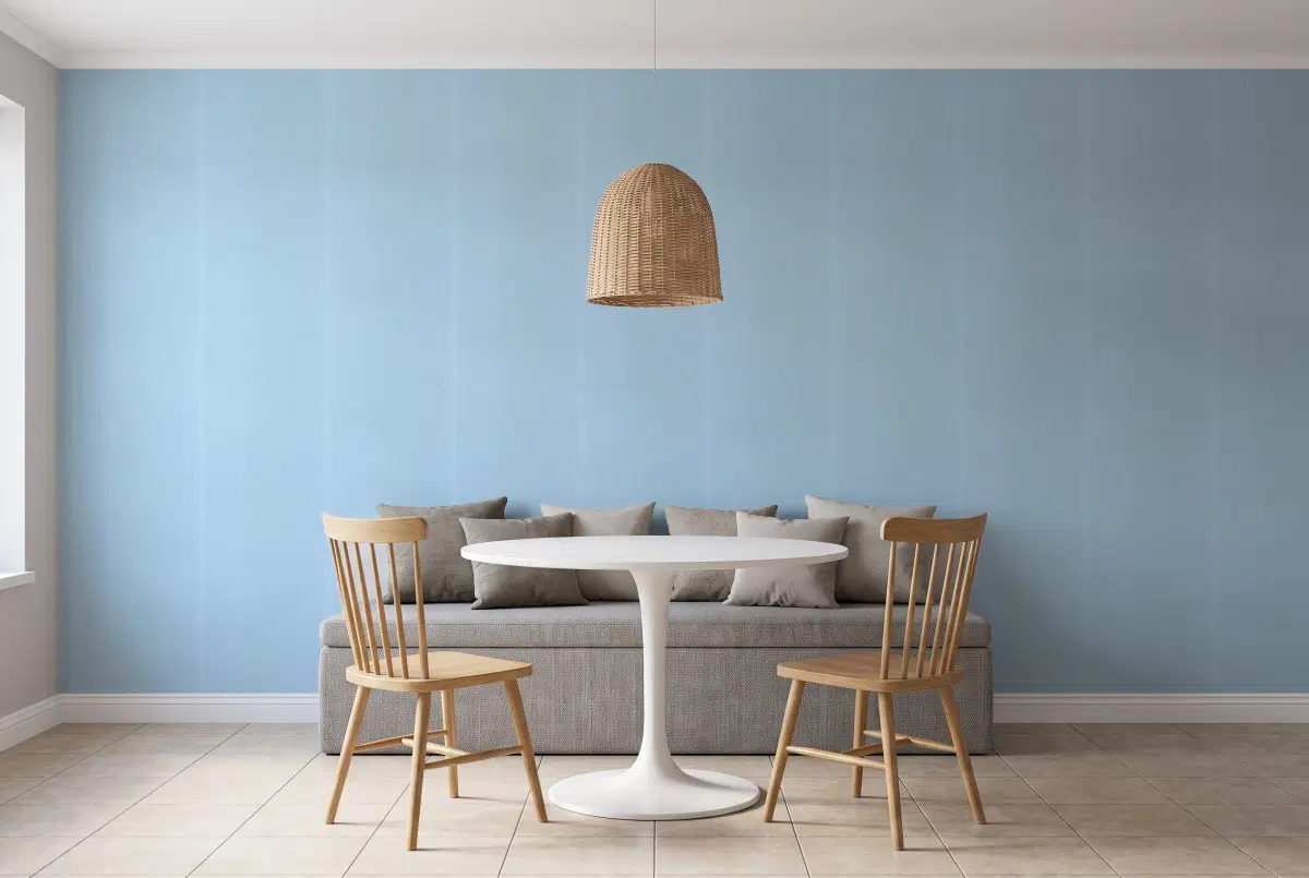Шпалери Texdecor Chevron небесный CVR102226147 в інтер'єрі