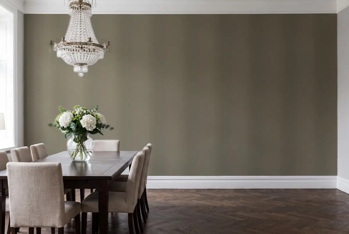 Шпалери Texdecor Chevron зелений графит CVR102239225 в інтер'єрі