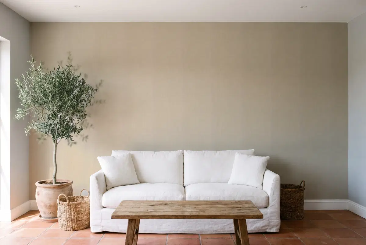 Шпалери Texdecor LINEN2 темне латте LNI103221717 в інтер'єрі