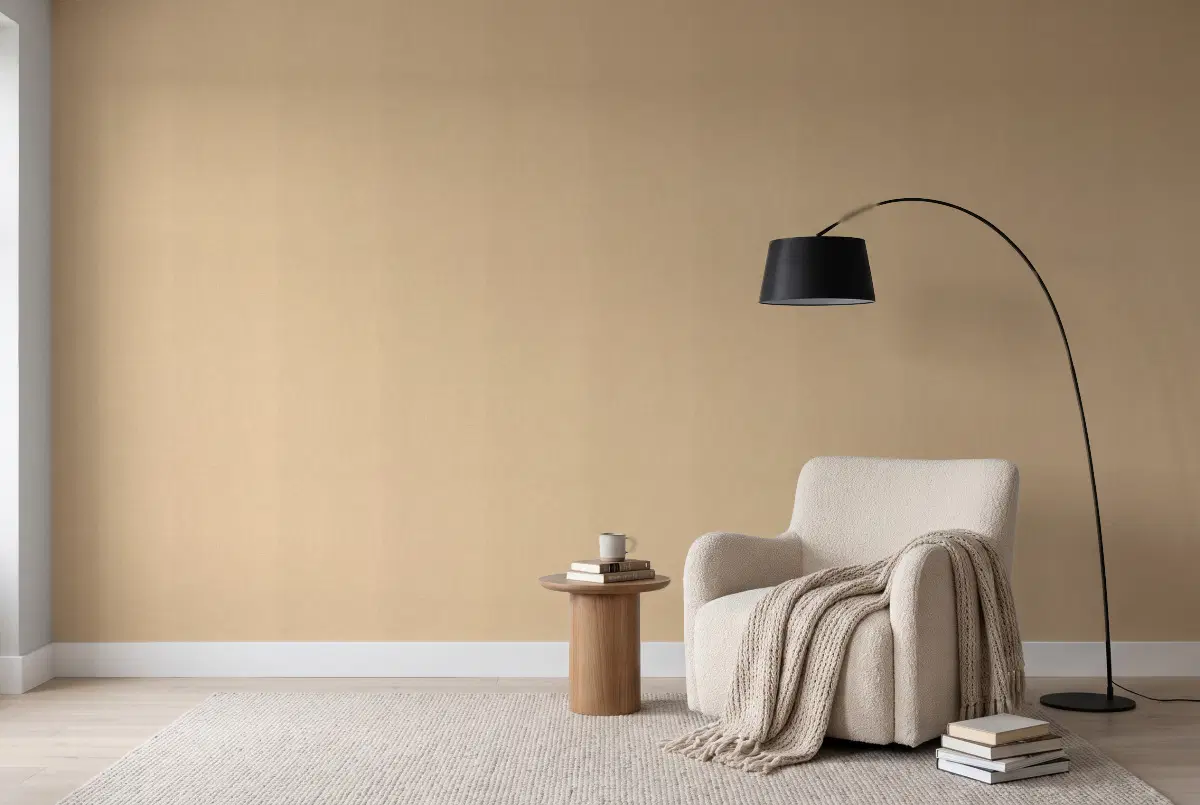 Шпалери Texdecor LINEN2 пісочний LNI103221746 в інтер'єрі