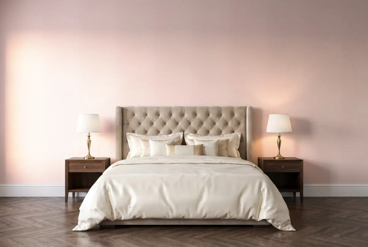 Шпалери Texdecor LINEN2 пудрова роза LNI103224076 в інтер'єрі