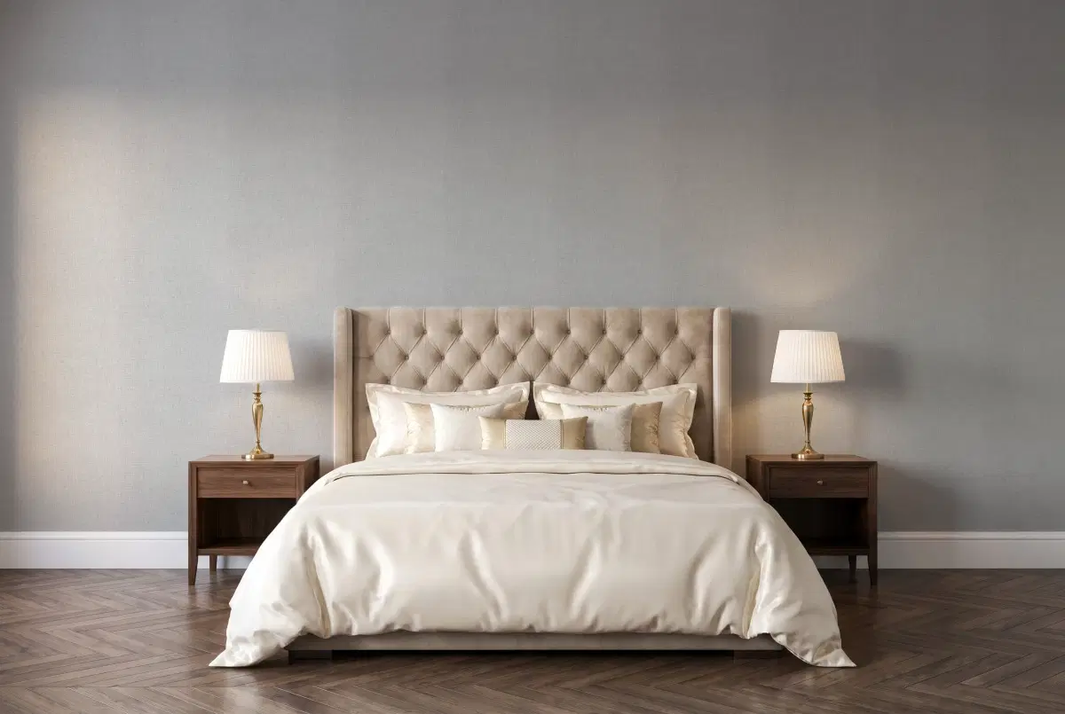 Шпалери Texdecor LINEN2 сіра глина LNI103229156 в інтер'єрі