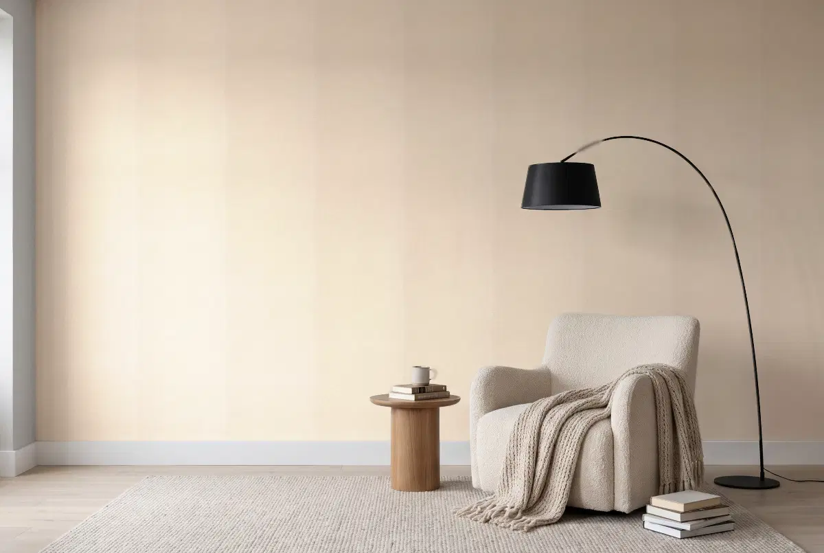 Шпалери Texdecor LINEN2 ірісово-бежевий LNI103231023 в інтер'єрі