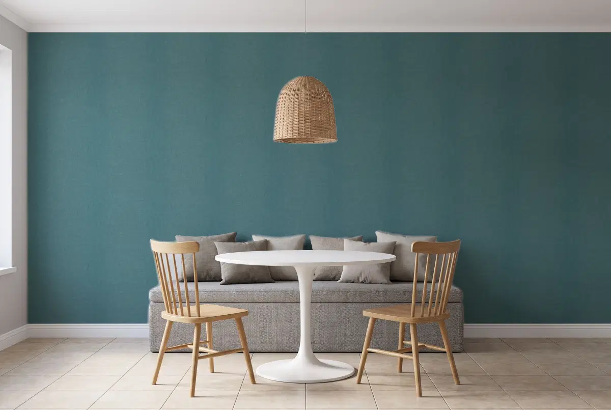 Шпалери Texdecor LINEN2 темно-золото-зелений LNI103236120 в інтер'єрі