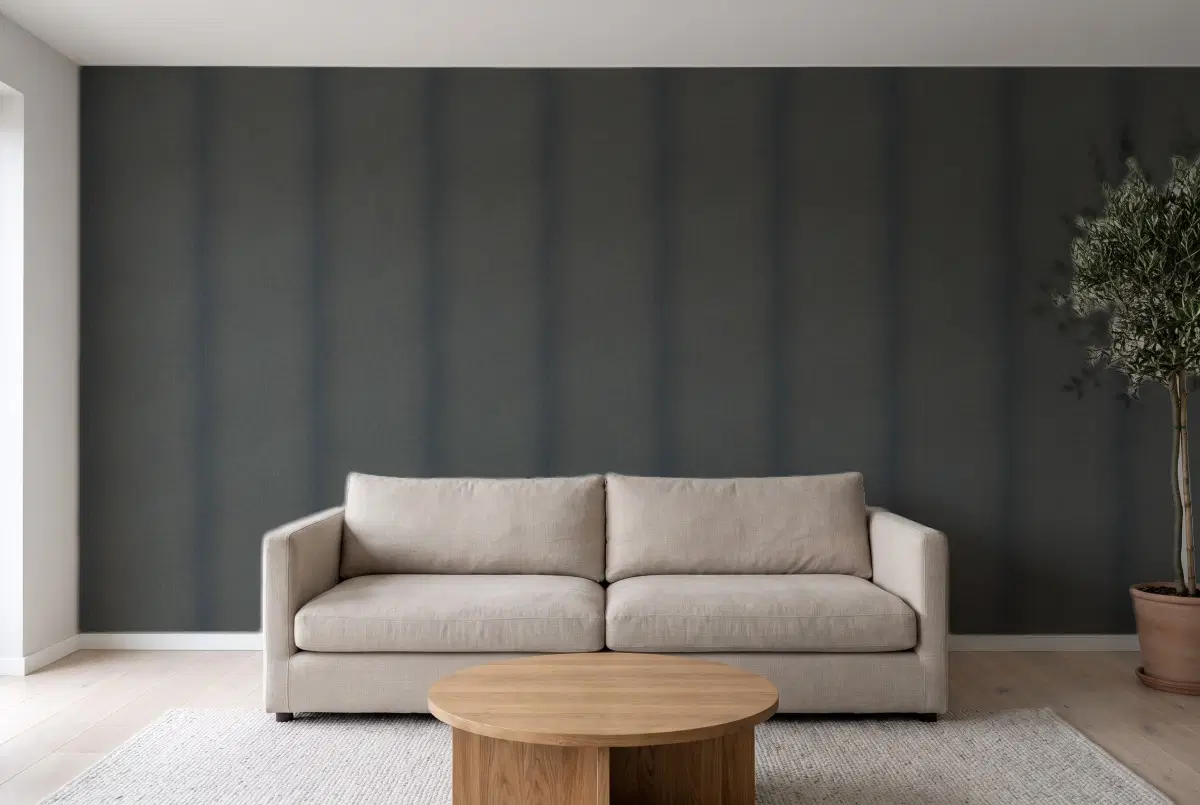 Шпалери Texdecor Mystery рогожка синій золото MYY100606803 в інтер'єрі