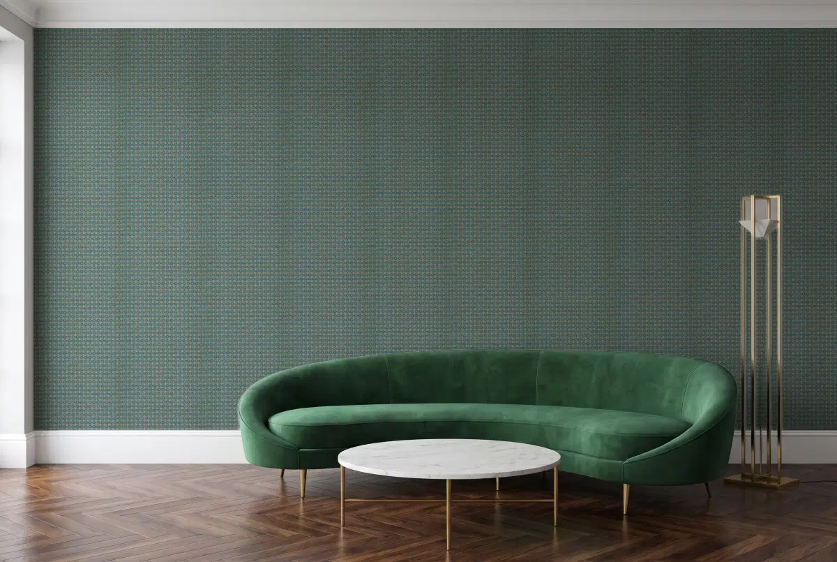 Шпалери Texdecor Mystery мозаика синька MYY101606606 в інтер'єрі