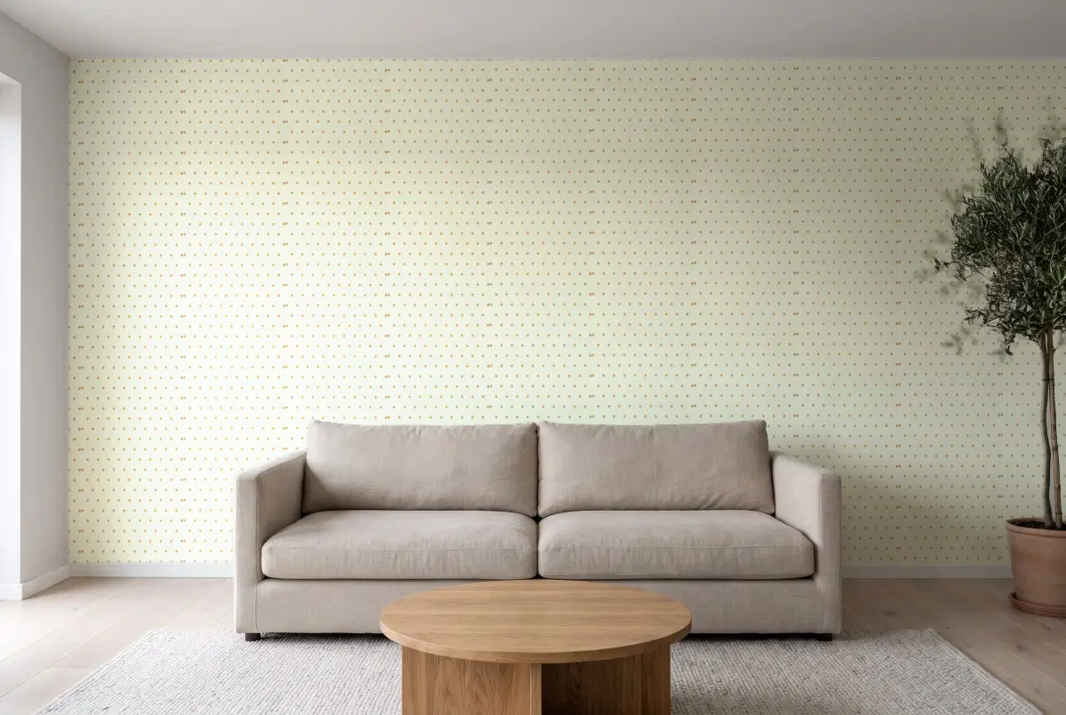 Шпалери Texdecor Mystery ромбики салат MYY101627112 в інтер'єрі