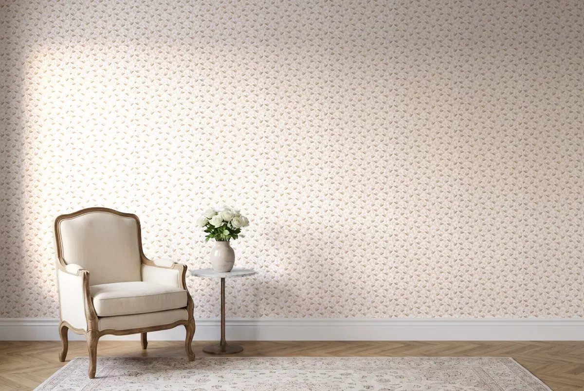 Шпалери Texdecor Mystery поляна крем MYY101631212 в інтер'єрі