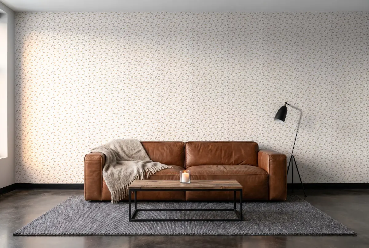 Шпалери Texdecor Mystery поляна крем MYY101631212 в інтер'єрі