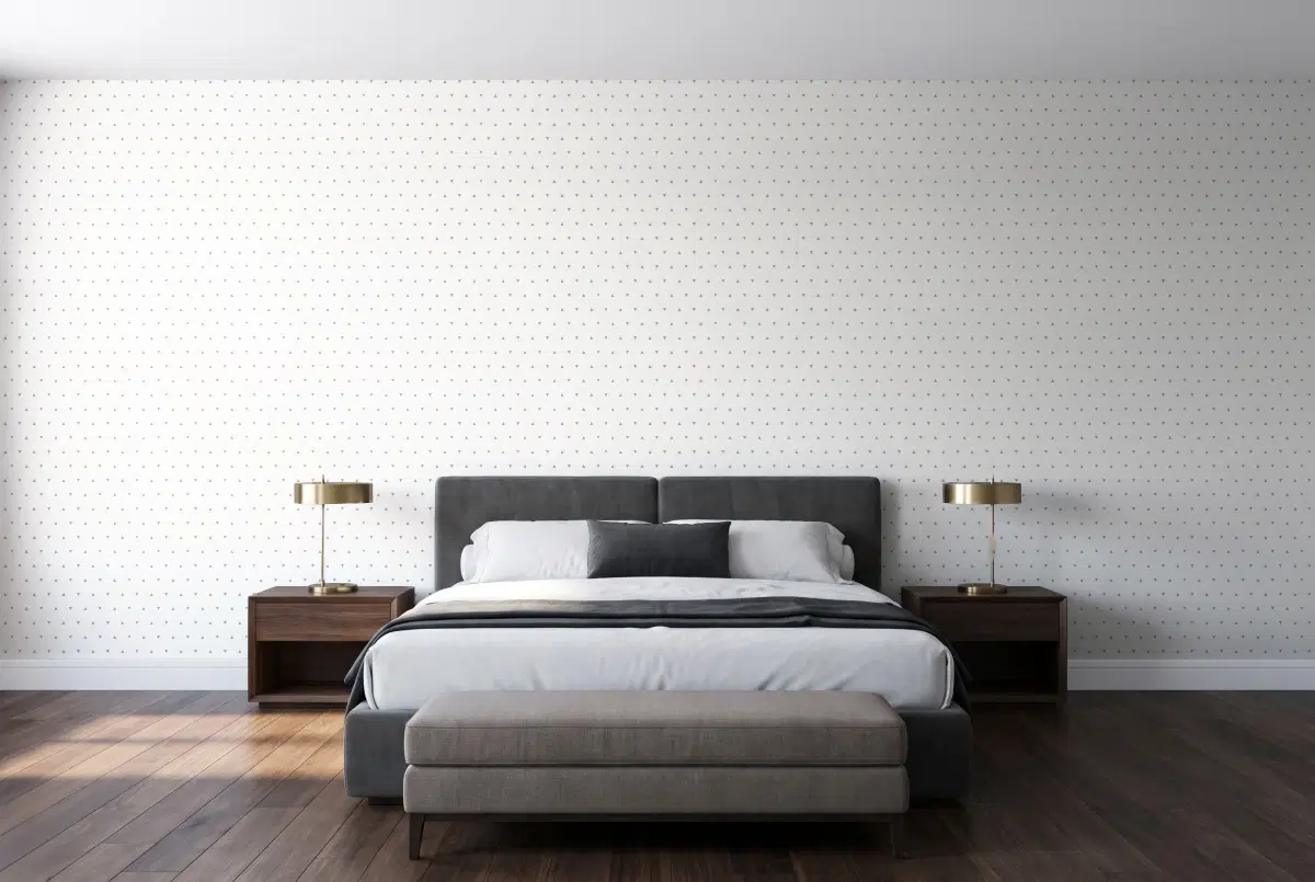 Шпалери Texdecor Our Planet ромбики бело-золотые OUP101991111 в інтер'єрі