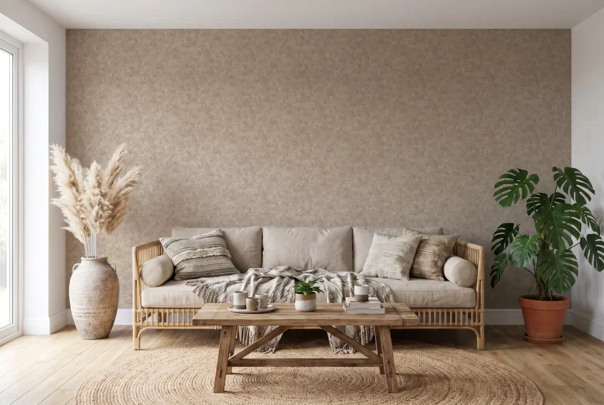 Шпалери Texdecor Patine2 штукатурка торфяна PAE100221874 в інтер'єрі