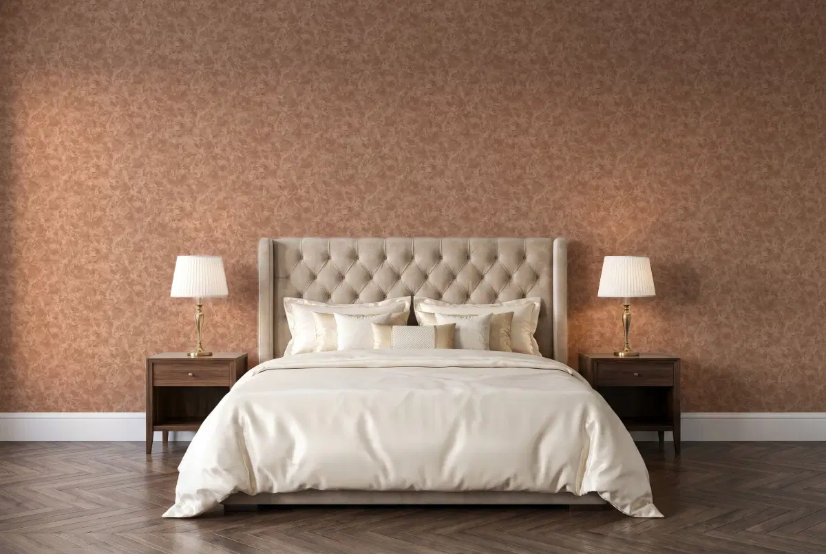 Шпалери Texdecor Patine2 штукатурка молочний шоколад PAE100222755 в інтер'єрі