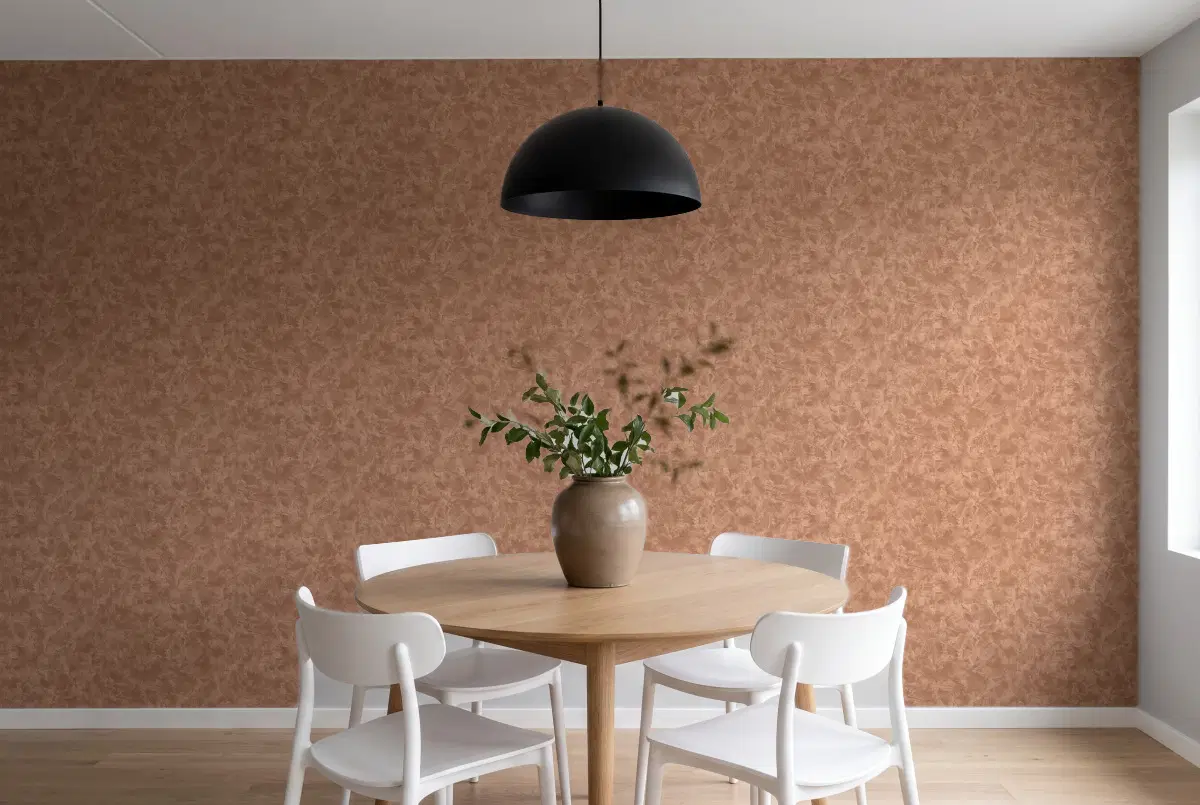 Шпалери Texdecor Patine2 штукатурка молочний шоколад PAE100222755 в інтер'єрі