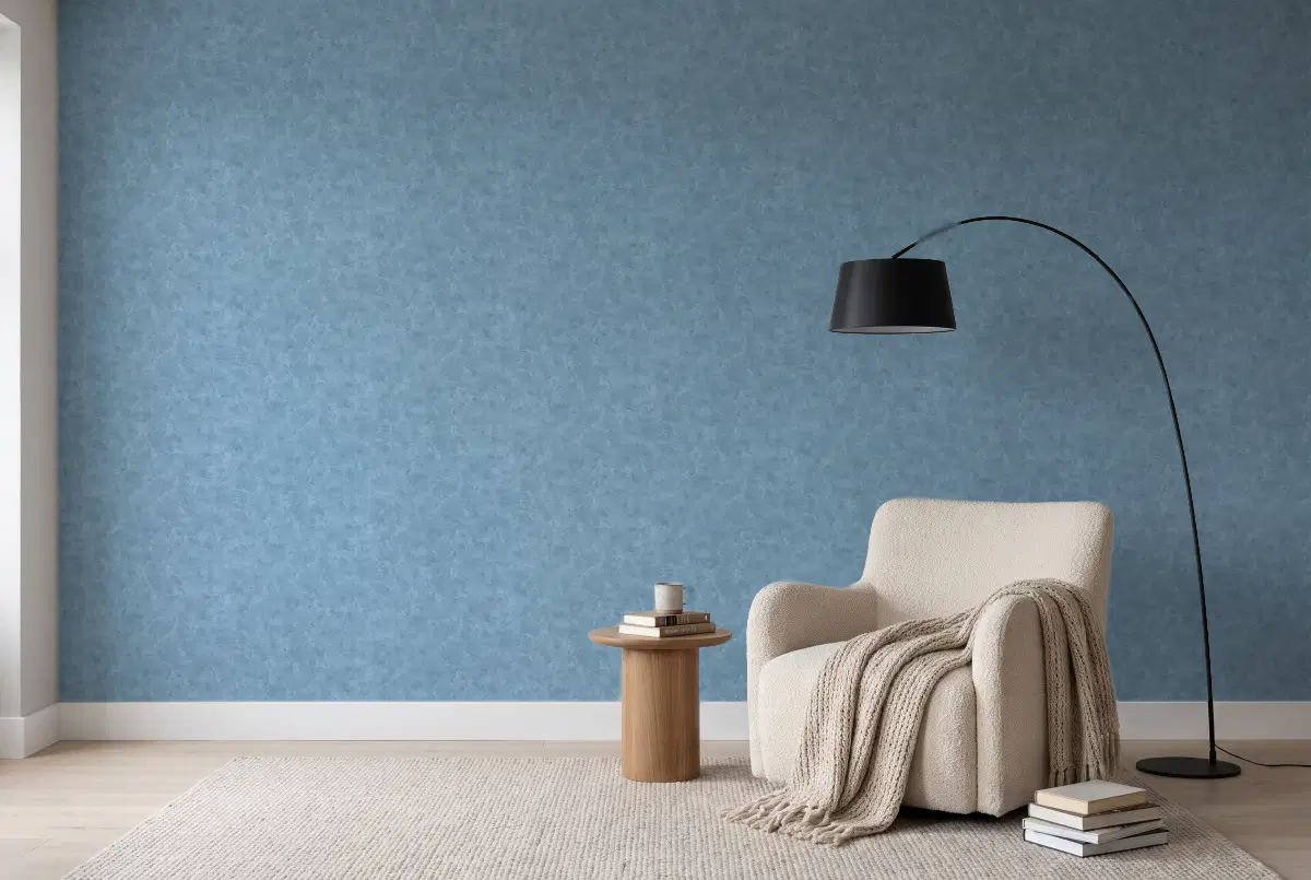 Шпалери Texdecor Patine2 штукатурка королевская синій PAE100226895 в інтер'єрі