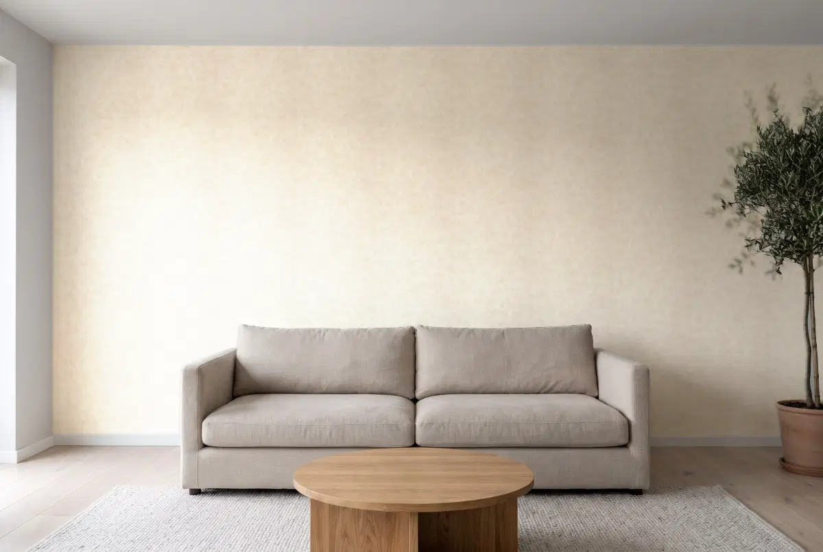Шпалери Texdecor Patine2 штукатурка бежевий перламутр PAE103681238 в інтер'єрі
