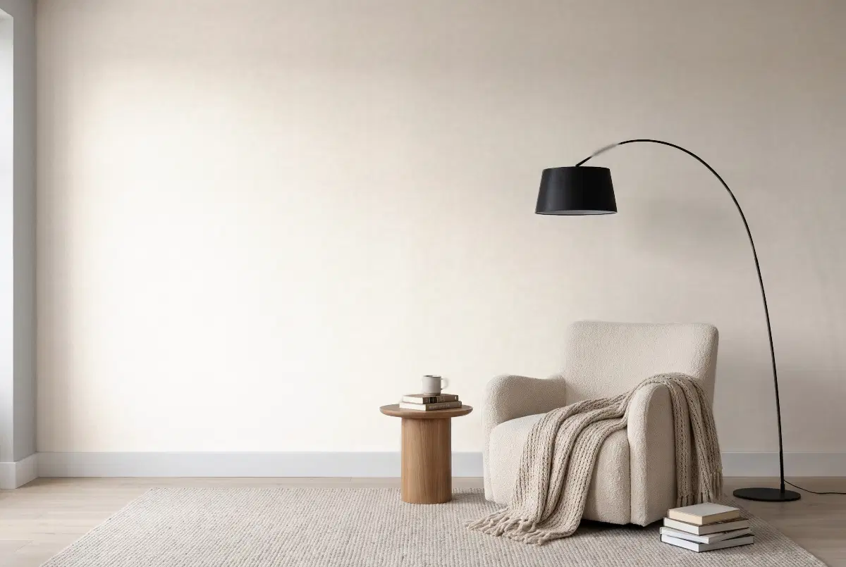 Шпалери Texdecor Patine штукатурка бежевий PAI100221343 в інтер'єрі