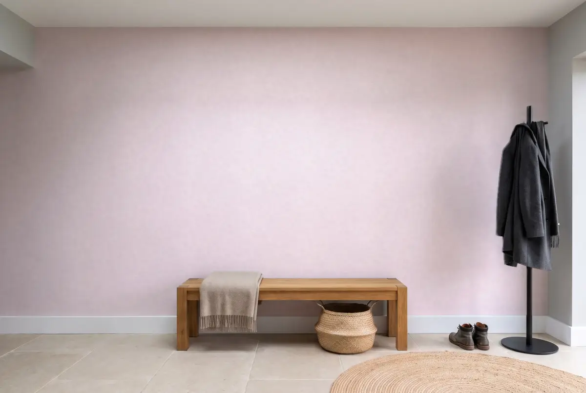 Шпалери Texdecor Patine штукатурка лиловая PAI100225061 в інтер'єрі