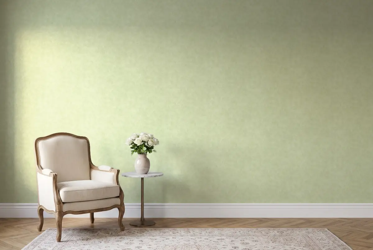 Шпалери Texdecor Patine штукатурка салат PAI100227690 в інтер'єрі