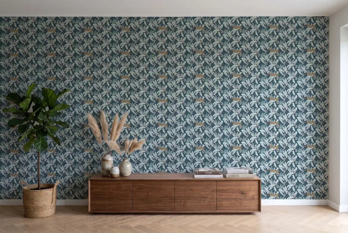 Texdecor PtB леопард синій PTB101776022 в інтер'єрі