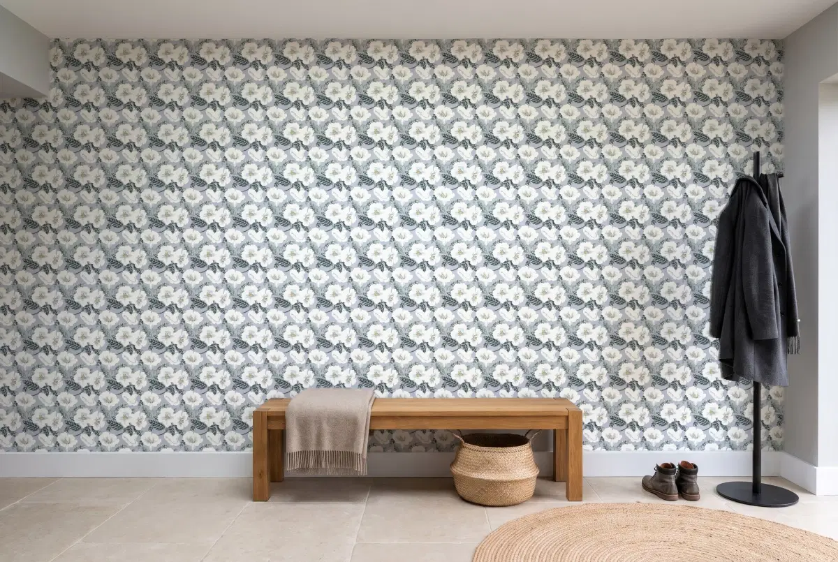 Шпалери Texdecor PtB вьюнок лиловый PTB101796006 в інтер'єрі