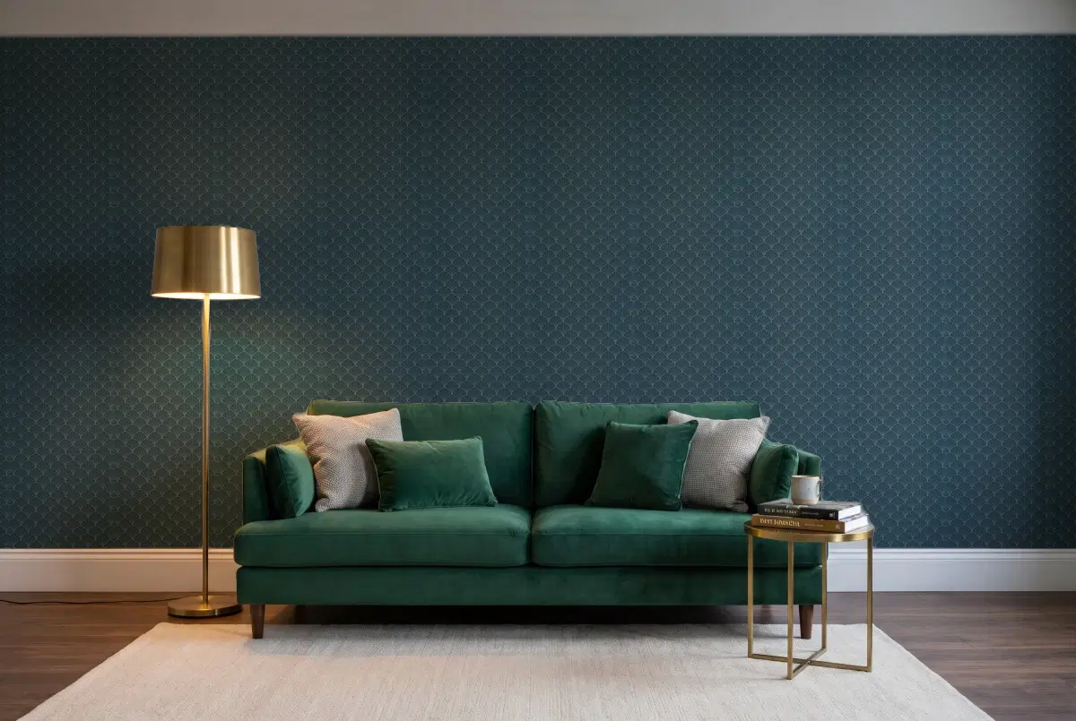 Шпалери Texdecor PtB арки синій PTB101826122 в інтер'єрі