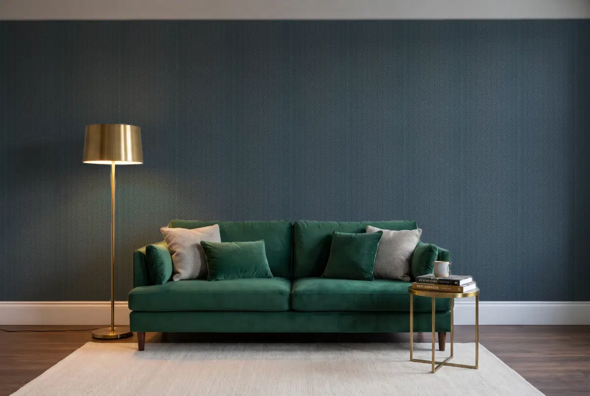 Шпалери Texdecor PtB нота синій PTB101836126 в інтер'єрі
