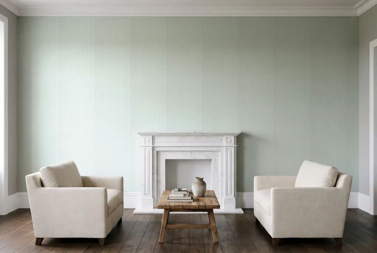 Шпалери Texdecor PtB ноты мята PTB101837021 в інтер'єрі