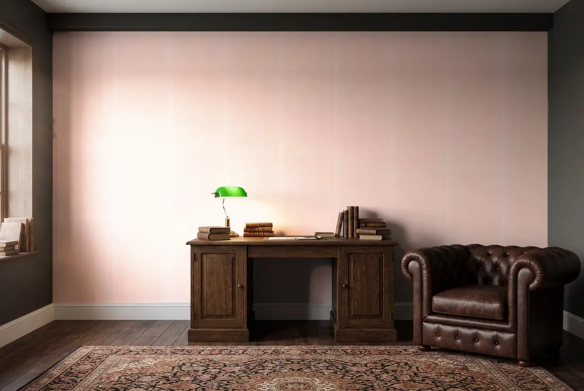 Шпалери Texdecor Rose & Nino горошок бежево-рожевий RONI29794286 в інтер'єрі