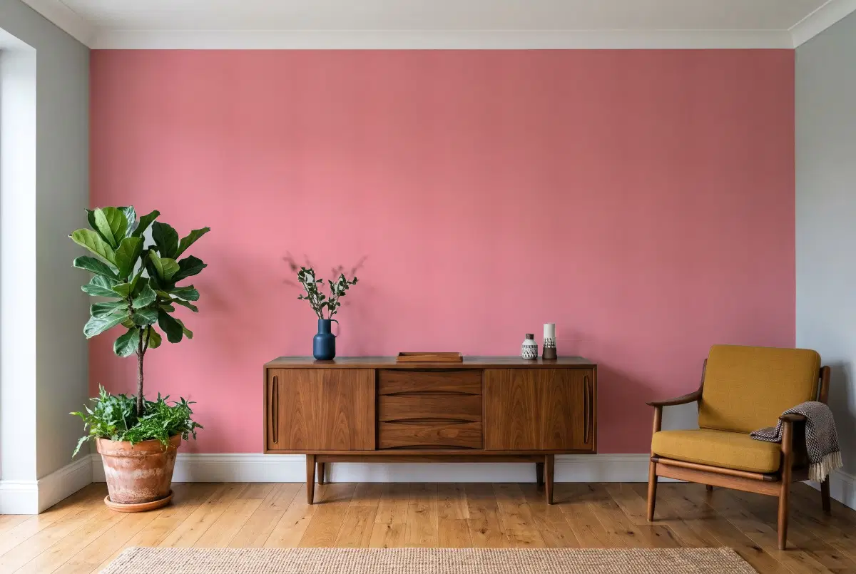 Шпалери Texdecor Rose & Nino фон аллый RONI69864600 в інтер'єрі