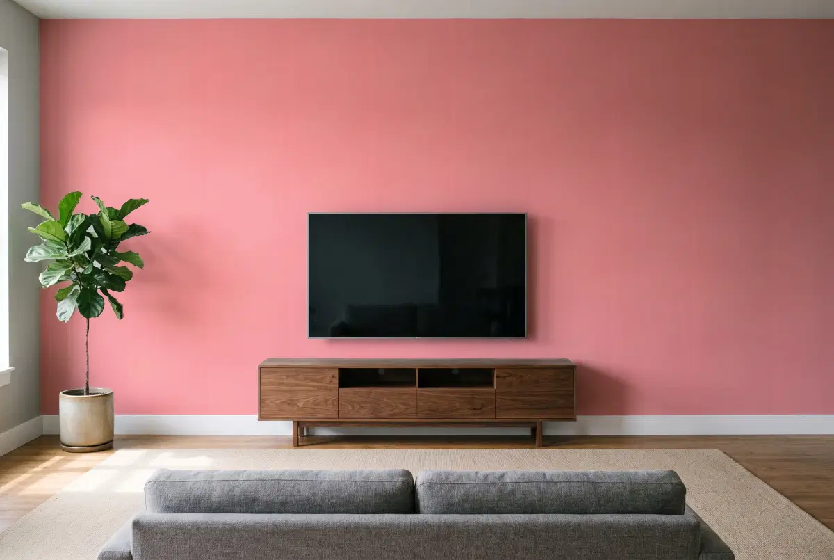Шпалери Texdecor Rose & Nino фон коралловый RONI82913401 в інтер'єрі