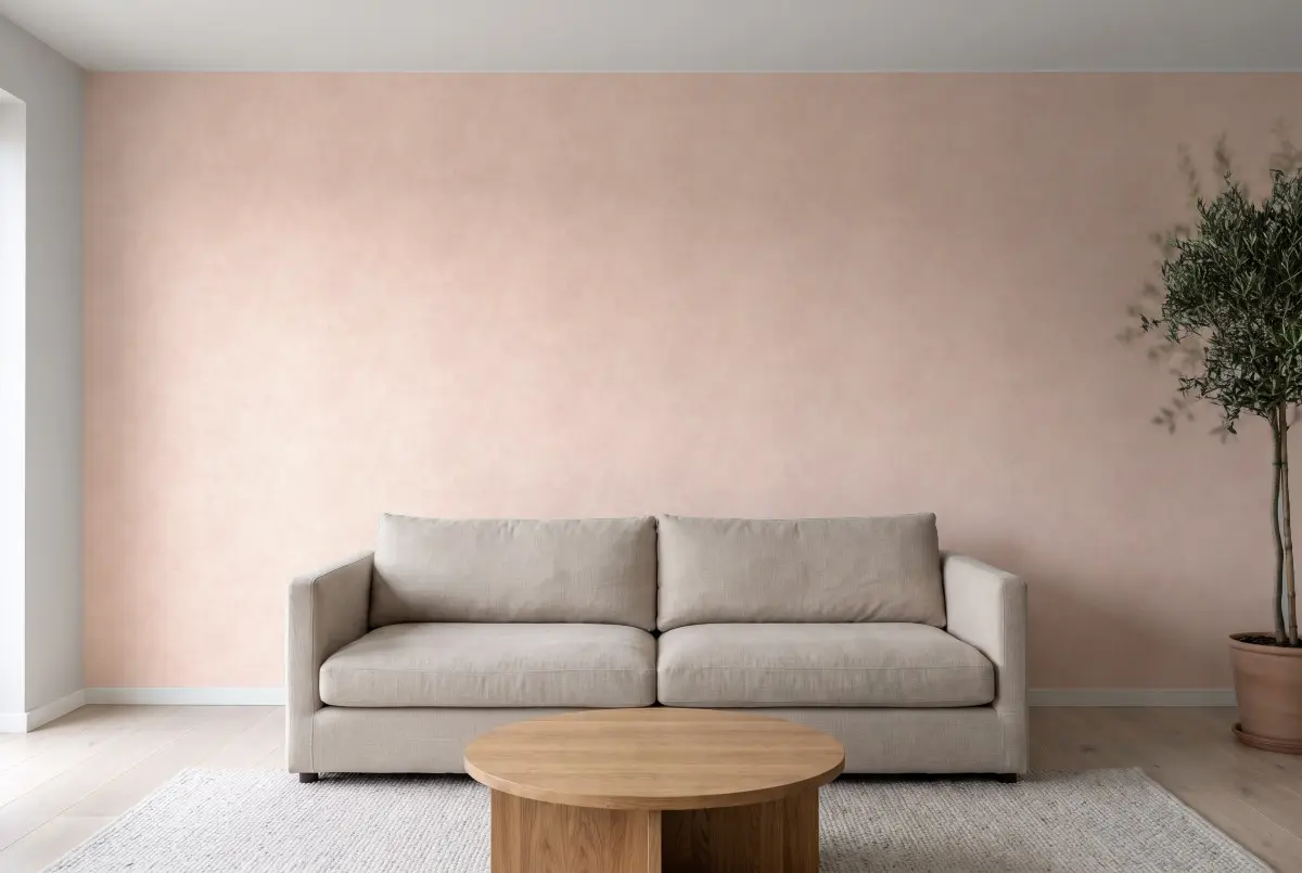 Шпалери Texdecor Stone бледный персик STNE80834174 в інтер'єрі