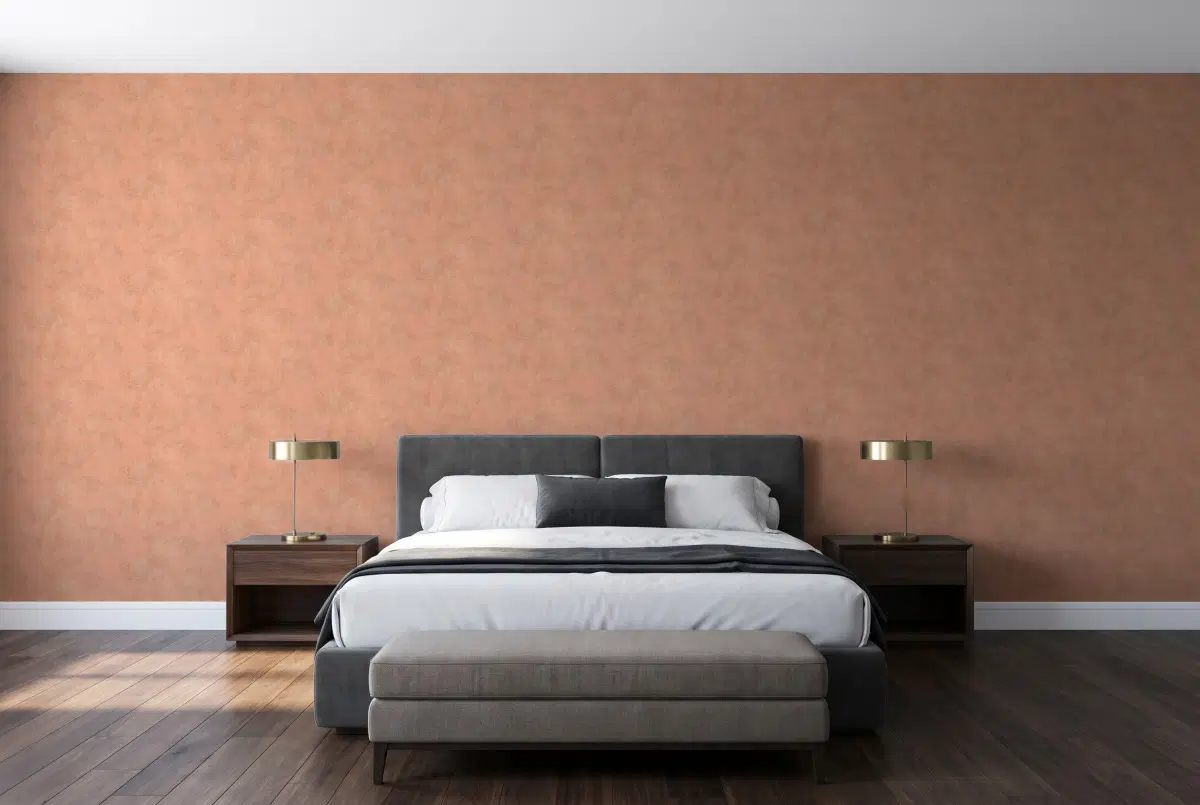 Шпалери Texdecor Stone помаранчевий кадмий STNE80834262 в інтер'єрі