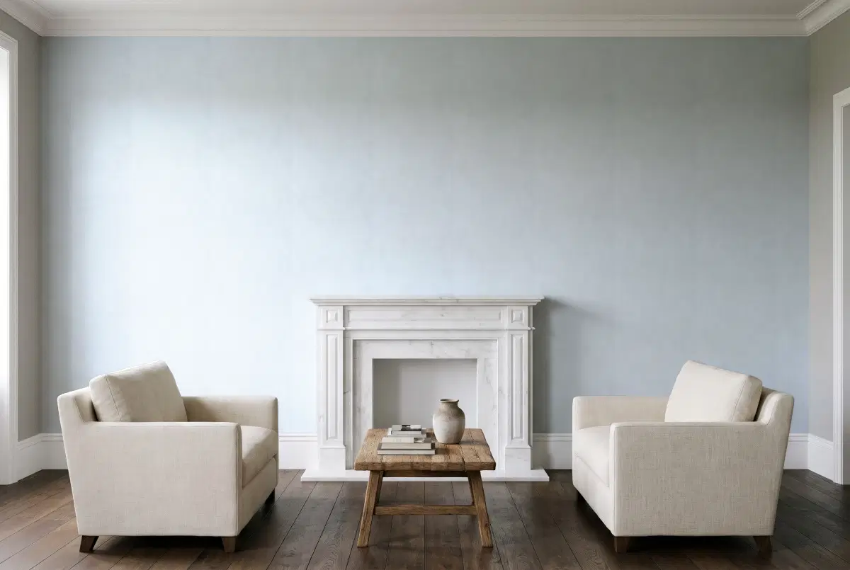 Шпалери Texdecor Stone блакитний STNE80836106 в інтер'єрі