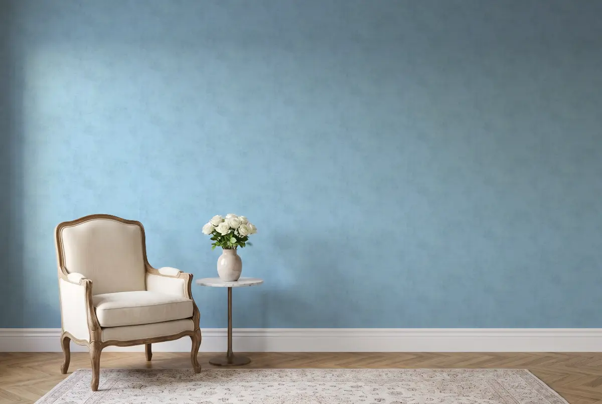 Texdecor Stone синій циан STNE80836226 в інтер'єрі
