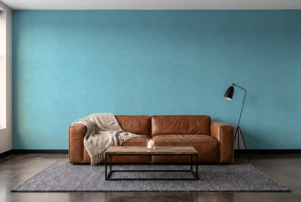Шпалери Texdecor Stone лазурь STNE80836323 в інтер'єрі