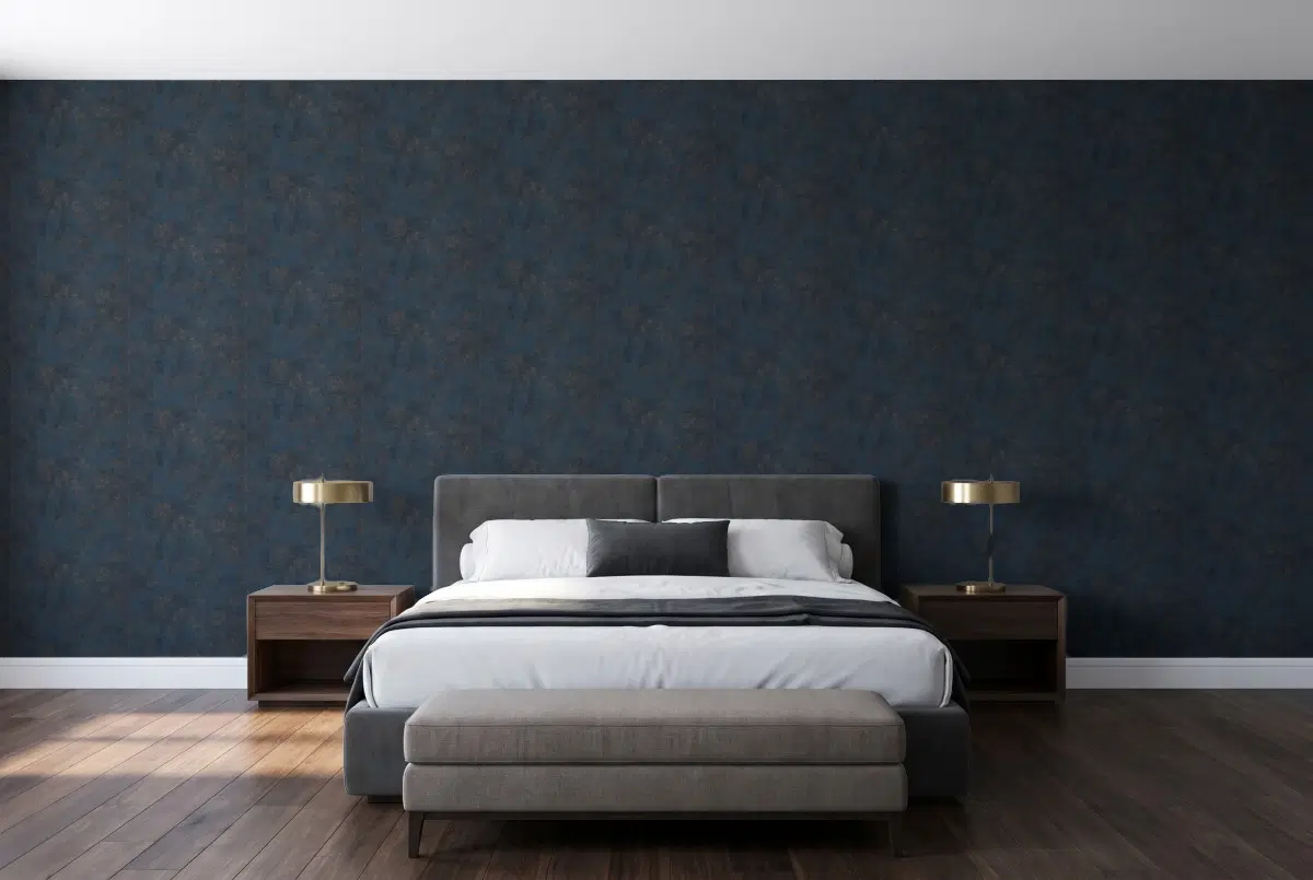Шпалери Texdecor Stone ночная синь STNE80836466 в інтер'єрі